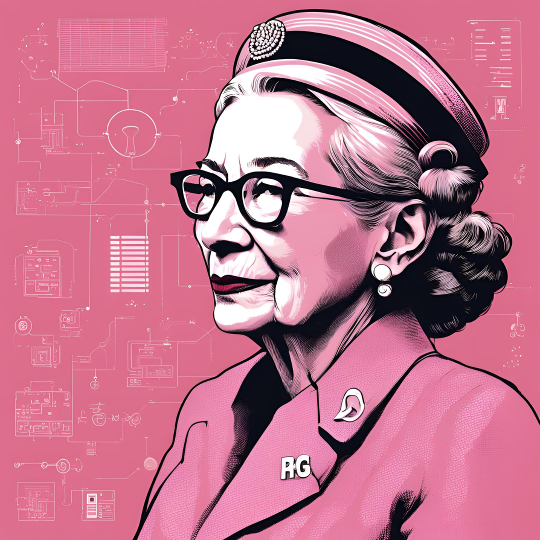 Outra imagem produzida com IA, uma imagem da Hedy