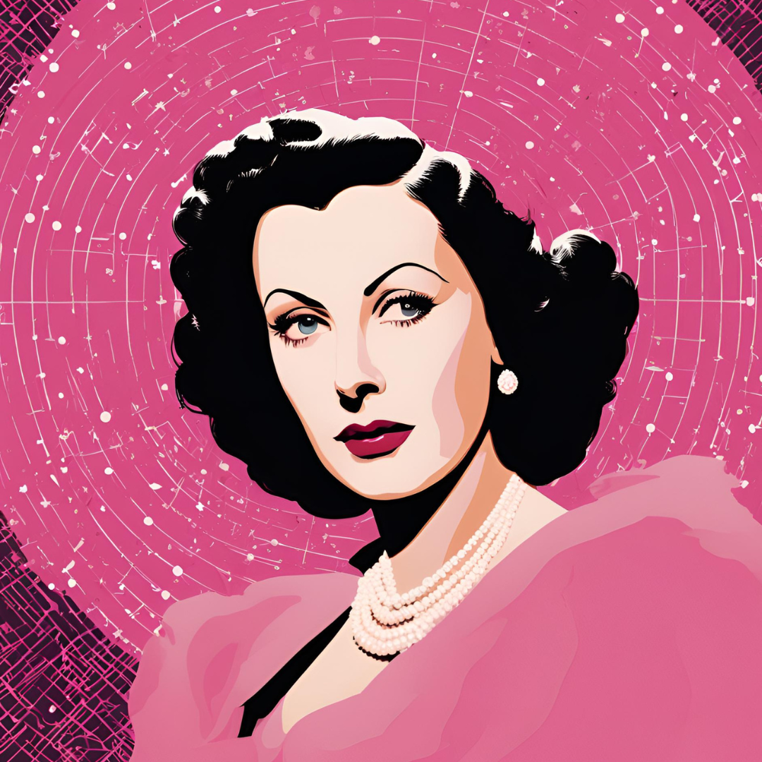 Uma imagem produzida com IA, uma imagem da Hedy